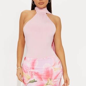 Fashion Nova Wait For You Bodysuit - Pink
